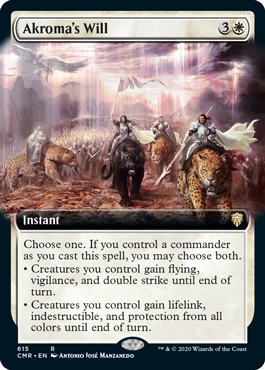Akroma's Will Commander Legends Bordless